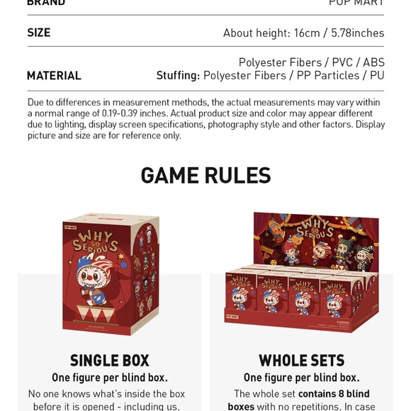 Popmart 2 Dolls and 2 NIB Why So Serious? Pendants, Rainbow Jellybean & Lumino - Picture 6 of 6